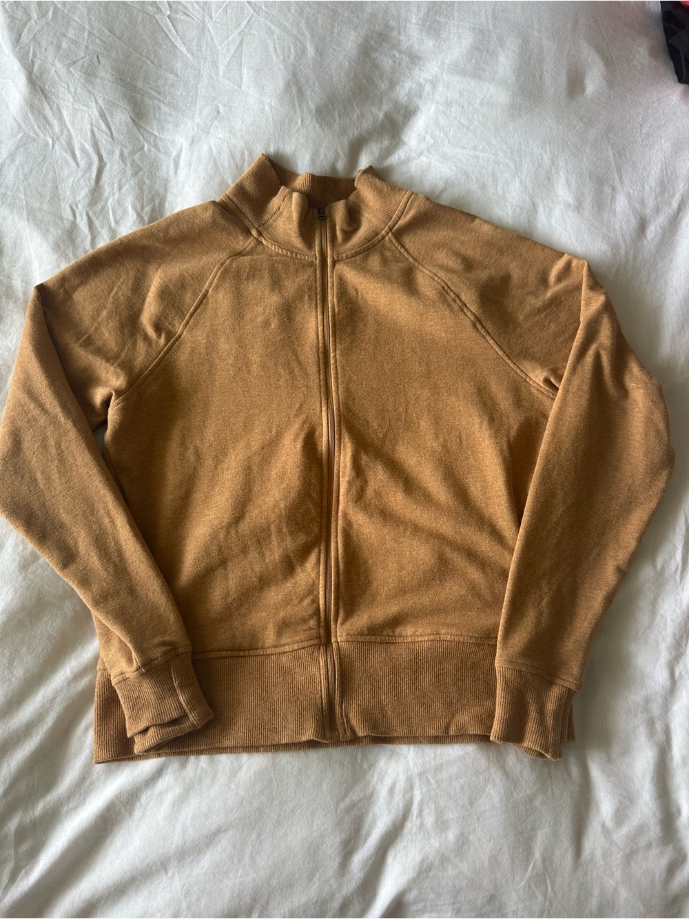 L.L. Bean Women's Cozy Sweatshirt, Full-Zip (Camel - medium)